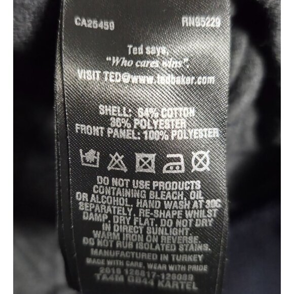 Ted Baker London Quilted Jacket Kartel Size 4 (UK Large) Navy & Gray - Picture 8 of 10